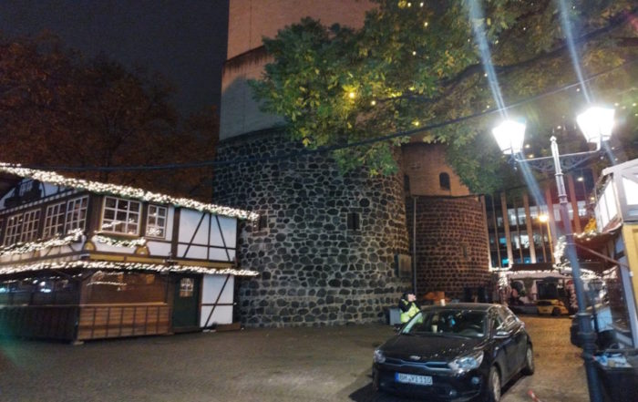 Cologne’s Hahnentorburg Gate close to Ruddolfplatz