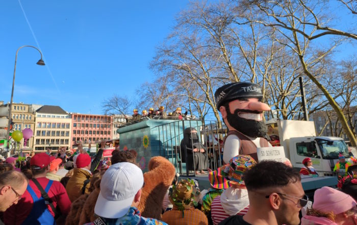 Cologne Carnaval - Festive Crowds Enjoying the Street Party