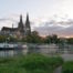 Summer Sunset in Regensburg: Danube River Views & Cathedral Skyline