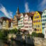 Tübingen: Historic Half-Timbered Houses along the Neckar River