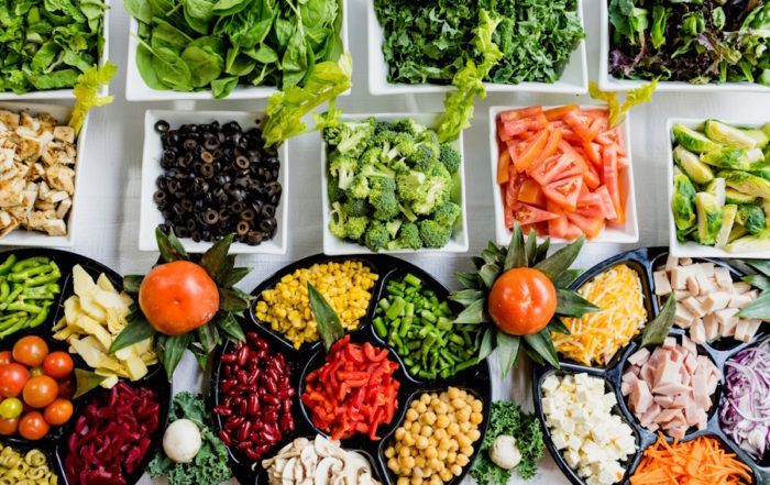 Sports Motivation - Healthy buffet for athletes and good performance.