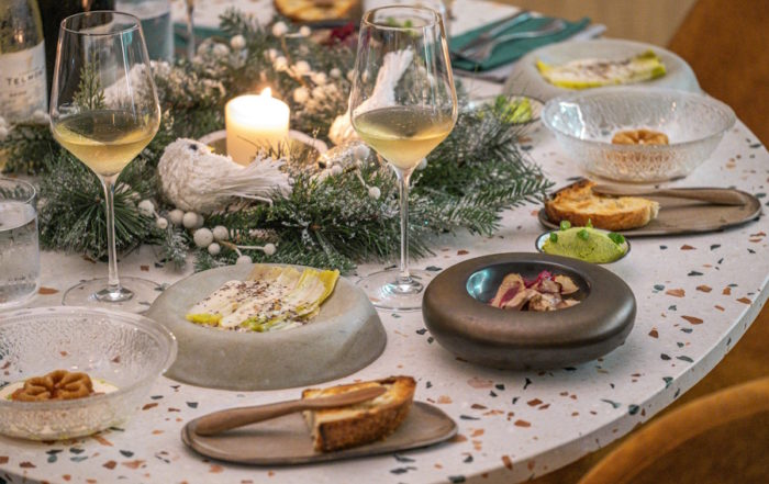 Suecia Alta Cocina Nórdica Mesa de Cena Navideña Celebración Invernal